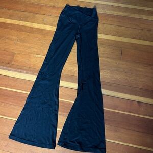 Aerie Black Crossover Flared Leggings